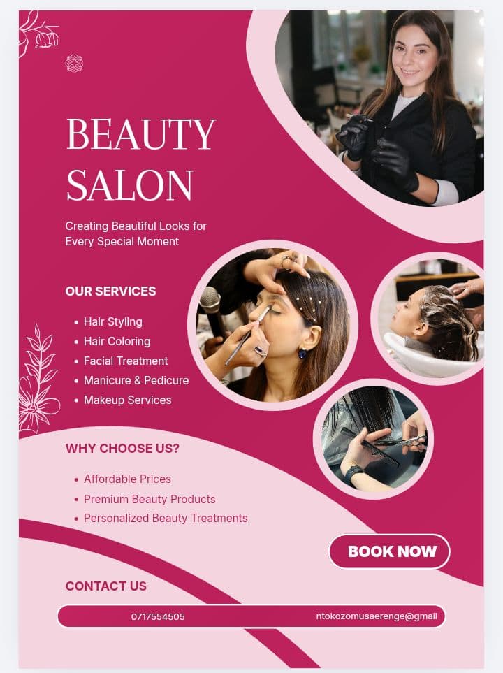 salon flyers